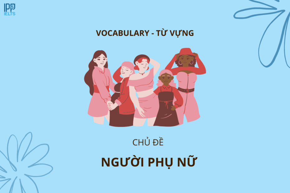 ảnh bìa bài từ vựng tiếng Anh chủ đề người phụ nữ