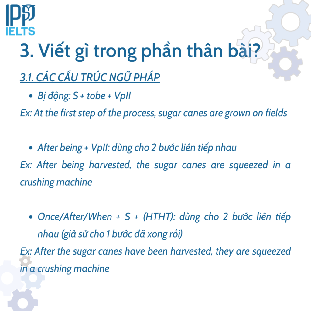 cách viết thân bài dạng process p1