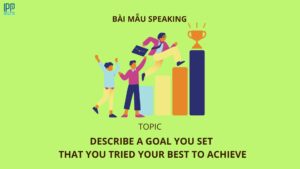 Describe a goal you set that you tried your best to achieve