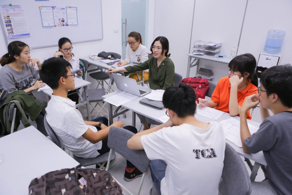 lớp học trực tiếp tại IPP